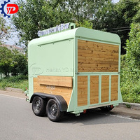 Concession Food Trailer Entièrement Équipé Mobile Bar Cheval Box Cart Café Remorque Pizza Camion Vintage Horse Bar Trailer