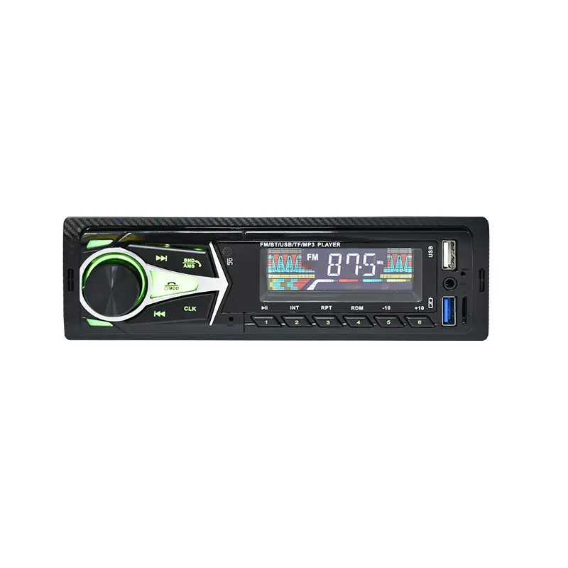 AI音声FM USB AUX LCDディスプレイカーMP3プレーヤーを備えた高品質の固定パネルラジオカー