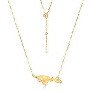 Fine 925 Sterling Silver <span class=keywords><strong>Italien</strong></span> Brossé Texture Robe Pendentif Collier Féminin Zircon Chaîne Bijoux pour Femmes Cadeau - Product Image 5
