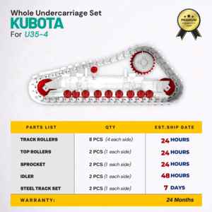 <span class=keywords><strong>U35</strong></span>-4 parti del carrello anteriore dell'escavatore della ruota del minimo anteriore Mini oziante anteriore per <span class=keywords><strong>Kubota</strong></span> - Product Image 2