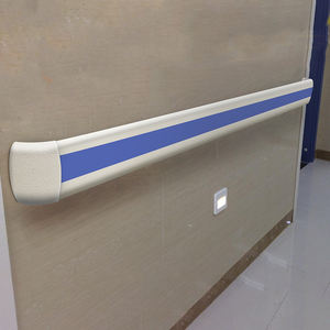 Pelindung dinding dipasang di dinding aluminium, pegangan tangan lorong rumah sakit koridor rumah sakit pvc anti tabrakan - Product Image 1