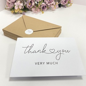 Bán Buôn Sang Trọng Cảm Ơn Bạn Thẻ Với Kraft Phong Bì Và Dán Cho Bé Tắm Đám Cưới Doanh Nghiệp Nhỏ - Product Image 6