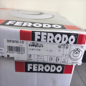 Disco Freno Originale <span class=keywords><strong>Ferodo</strong></span> DDF2670C-1-D per Buick Envision 1.5L dal 2015 in poi, Componenti del Sistema Frenante Auto - Product Image 6