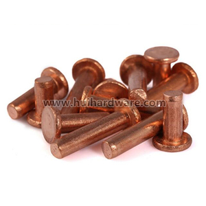 Remache de Cobre Sólido con Cabeza Plana - Product Image 1