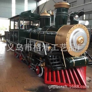 Metal Steam <b>Train</b> Model Large <b>Outdoor</b> Decoration For Shopping Mall And Theme Park Display - Product Image 1
