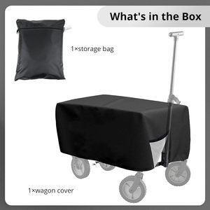 屋外折りたたみワゴンカバー保護防水ガーデンワゴンカートカバー頑丈な防塵カバー - Product Image 4