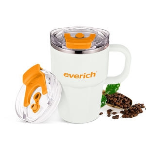 Cadeaux pour boissons chaudes/froides, tasse à café <span class=keywords><strong>en</strong></span> acier inoxydable 304 antidérapante de 360 ml, 600 ml avec poignée et couvercle <span class=keywords><strong>2</strong></span> <span class=keywords><strong>en</strong></span> 1, surface personnalisable - Product Image 3