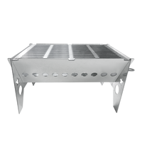 Ensemble de gril de barbecue extérieur Portable Table coréenne matériel de fer ustensiles de charbon de bois de gaz outils de Barbecue en plein air en acier Corten