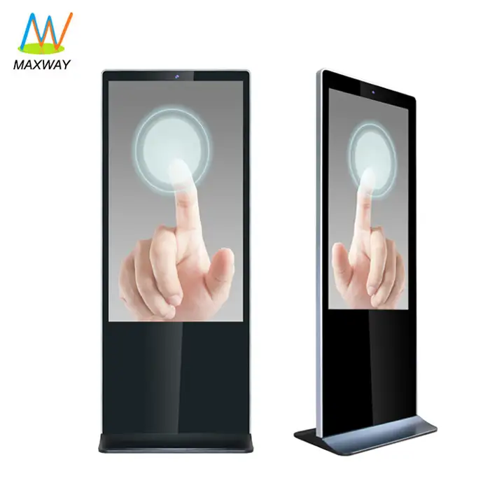 55 Inch Wifi Android Digital Signage Totem Interactive Touch Screen Monitor Floor Stand Kiosk