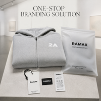 Ensemble de survêtement épais 500 g/m² coupe oversize avec logo personnalisé, sweat à capuche zippé coupe carrée en molleton et pantalon de jogging ample, style streetwear, fabricant