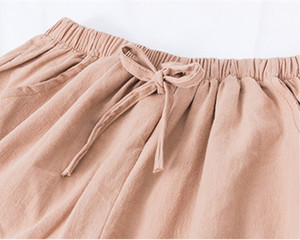 Pantalones cortos informales de algodón para mujer, ropa de calle de talla grande de cintura media, pantalones cortos holgados de primavera caliente, tejido - Product Image 6