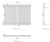 Porte coulissante verticale en aluminium DIY