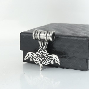 yunnique Thor Hammer Pendant Stainless Steel Viking Style Necklace Unisex Gift Jewelry - Product Image 4