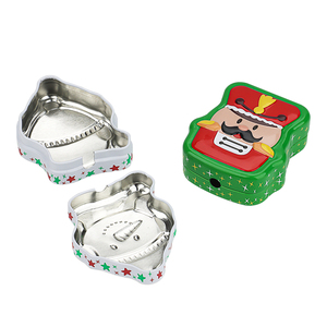 Tùy Chỉnh In Ấn Hình Dạng Không Thường Xuyên Sáng Tạo Giáng Sinh Tinh Tế Nhỏ Đóng Gói Trường Hợp <span class=keywords><strong>Tin</strong></span> Kim Loại Hộp Thiếc Cho Quà Tặng Kẹo Cookie Gói - Product Image 3