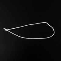 Attache en boucle de corde en nylon pré-nouée non élastique pour étiquettes de vêtements et étiquettes de produits textiles pour la maison