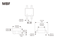 UMB2F UMB6F UMB10F MBF Nouveau Stock Original 0.8A SMD Pont redresseur à récupération ultra-rapide 200V 600V 1000V