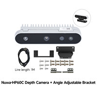 Resolusi Tinggi Nuwa HP60C 73.8 °   Kamera Kedalaman FOV yang Dirancang untuk Robot, Mendukung AR VR, ROS, OpenCV
