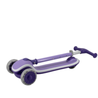 Enfants Scooter Pliant Kick Scooter Hauteur Réglable 3 Roues Enfants Bébé Pied Scooter avec Lumière LED