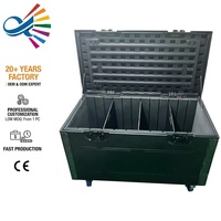 Boîtier de transport étanche IP65 en plastique PE pour câbles et accessoires, idéal pour les événements et spectacles