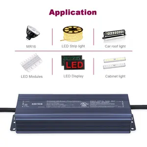 25W 50W 500W 600W 12V 24V Wasserdicht 0-10V DALI UL Triac Dimmbarer LED-Treiber 24V Netzteil