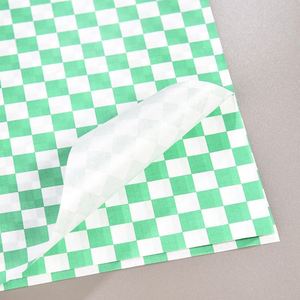 Custom logo Restaurant Personalized Biodegradable Tacos Coated Colored Wraps 2026 Fast Food Wrapping Checkered <b>Wax</b> <b>Paper</b> - Product Image 4