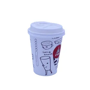 咖啡杯批发 _ 定制咖啡杯与袖子 lids_disposable 茶咖啡杯