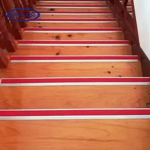 Cheap Anti Slip PVC Aluminium Stair Nose Parts Step Metal Edging Strip Stair Nosing