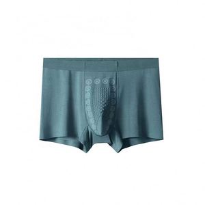 Factory Wholesale <b>Custom</b> Modal <b>Boxer</b> Underwear Breathable Knitted Business Simple Underwear Comfortable Particle Massage Design - Product Image 3