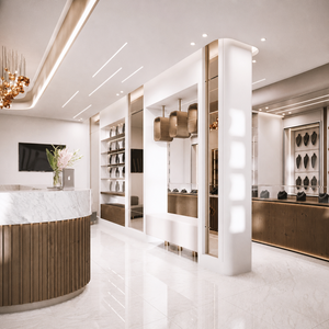 การตกแต่งภายในร้านขายเครื่องประดับหรูหราพร้อมตู้โชว์สั่งทำพิเศษ |   เฟอร์นิเจอร์ร้านขายเครื่องประดับดีไซน์บูติกพรีเมียม - Product Image 3