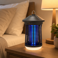 Lampe anti-moustiques UV électrique OEM à brancher avec lumière LED, logo personnalisé pour intérieur et extérieur