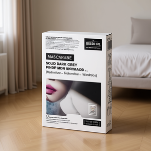 Armoire autoportante en MDF de pin gris foncé massif, mobilier de chambre moderne, rangement domestique - Product Image 2