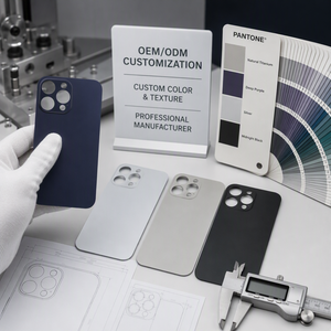 Anti-Fingerprint <strong>Back</strong> Door <strong>Glass</strong> for <strong>iPhone</strong> 11 14 13 Pro Max Rear Plate Housing Replacement Factory <strong>Price</strong> Supplier - Product Image 2