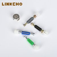 Accessoires de meubles 3 1 Mini Fix Board Joint Rod Fittings Cam Dowel Lock Vis Fer Plastique Connecteurs Cuisine Salle À Manger Hôtel