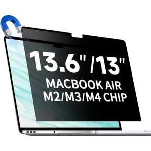 Protection d'écran anti-espion en matériau PET souple magnétique de qualité AAA pour MacBook Air 13,6 pouces M3 2024, anti-traces de doigts, sans bulles - Product Image 1
