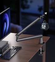 Support de microphone réglable Bras de support de micro robuste avec support de câble