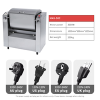 Machine à nouilles commerciale HMJ-50C, grande capacité 50 kg, double vitesse, 1500 W, multifonctionnelle, en acier inoxydable, entièrement automatique