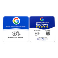 Carte NFC Google Review écologique en PET réinscriptible avec puce NTAG215, vente en gros directe usine