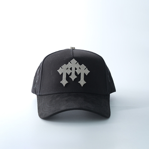 Casquettes de sport brodées incurvées de haute qualité, en daim noir, avec visière, casquettes de baseball doublées de satin, casquettes Barbas - Product Image 6