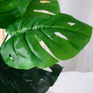 กิ่งไม้มอนสเตอร่าเทียมขนาดใหญ่ ฮวาฮวน ต้นไม้ประดิษฐ์สไตล์นอร์ดิก ก้านเดี่ยว สำหรับตกแต่งผนังและจัดสวน - Product Image 6