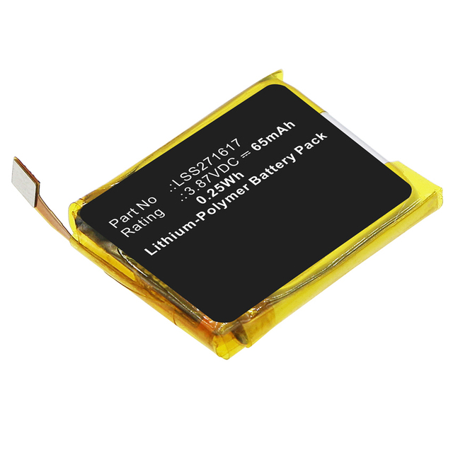 3.87V Smartwatch Li-Polymer Battery Compatible with Fitbit LSS271617 Charge 5