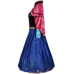Costume da Principessa Elsa e Anna per Adulti, Bestseller <span class=keywords><strong>di</strong></span> Halloween, con Mantello, Abito Cosplay Ispirato al Film <span class=keywords><strong>Frozen</strong></span>, Adatto per Pasqua e Carnevale - Product Image 6