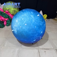 Globe terrestre gonflable géant, grande boule gonflable planétaire pour événements, festivals et décoration sur le thème de l'espace