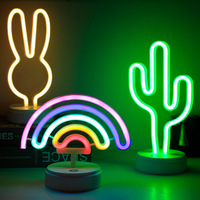 Enseignes au néon LED à piles ou alimenté par USB, en acrylique, pour chambre à coucher, chambre d'enfants, salon, Bar, fête de noël