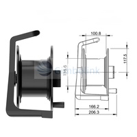 Bobine de câble à fibres optiques blindé pour armatures, bobine de câble à fibres optiques pour véhicules, tambour de câble à fibres optiques LED IP65 220V PCD235, bobine de câble à fibres optiques en PVC