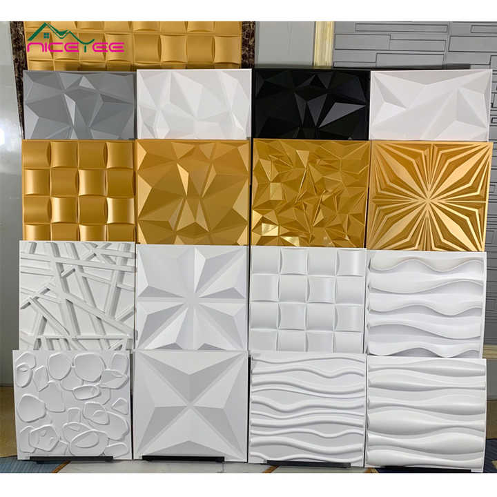 Geometric 3D PVC Wall Panels for Soundproofing & Decor - OEM