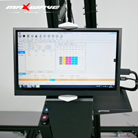 Maxwave Date CMYKW 5 Couleurs Intérieur Extérieur Fond Mural Impression Portable UV Mur Machine D'impression 3D Jet D'encre Mur Imprimante