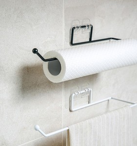 Soporte de papel de cocina, rollo de soporte para baño, toallero, decoración de <span class=keywords><strong>Pared</strong></span>, organizador de estantería de pañuelos - Product Image 6