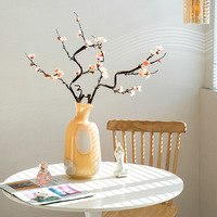 Lait créatif jade oblique verre hydroponique couleur bouteille vase sol verre vase grandes rayures rétro simple décoration vase à fleurs