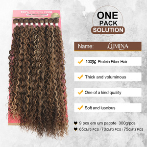 Estensioni di <span class=keywords><strong>Capelli</strong></span> Sintetici Julianna Bio Organic, Fibra Proteica, Onda d'Acqua, Ricci Jerry, Resistenti al Calore - Product Image 2