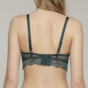 Wholesale Luxury Lingeries Femme Sexy Lace <b>Thick</b> Pad Anti-sagging Underwear <b>Bra</b> for Women Push-up - Product Image 3